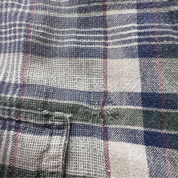 VINTAGE POINT ZERO OVERSIZED PLAID BUTTON UP SHORT SLEEVE SHIRT - L - Picture 15 of 15